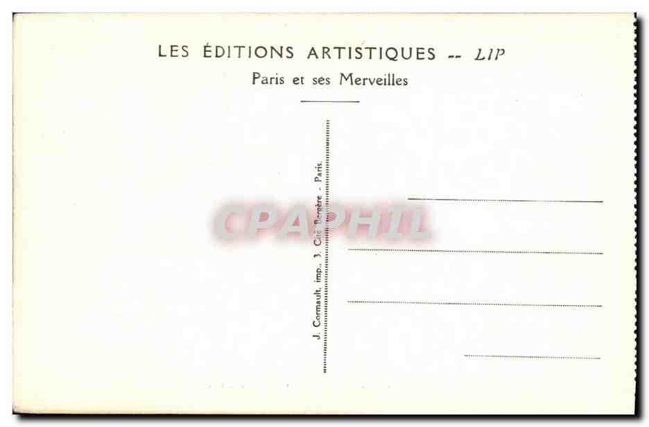 CPA Exposition Internationale des Arts Decoratifs Paris Les Restaurants Anglais et Turc — Rückseite