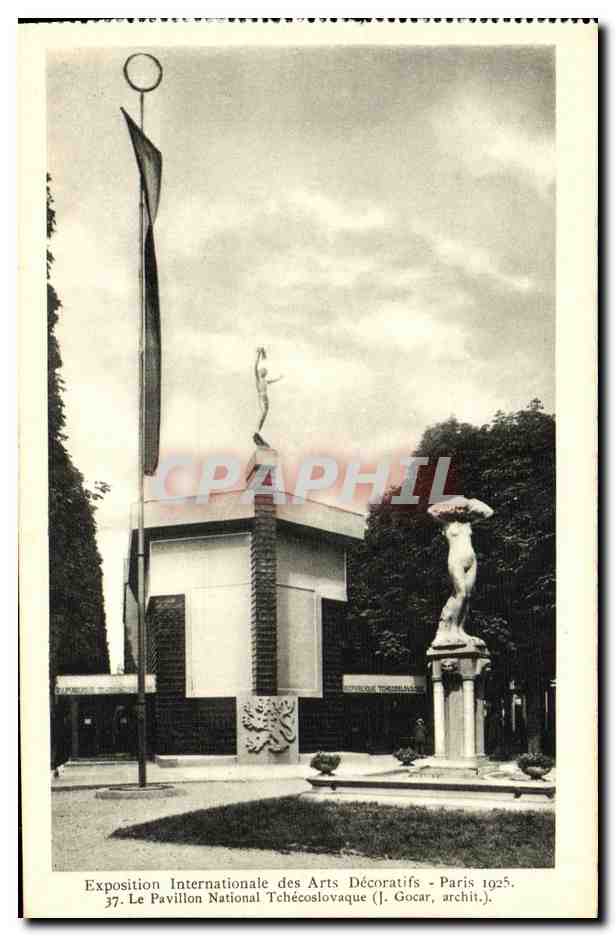 Exposition Internationale des Arts Décoratifs - Paris 1925. Le Pavillon National Tchécoslovaque (J. Gocar, archit.)