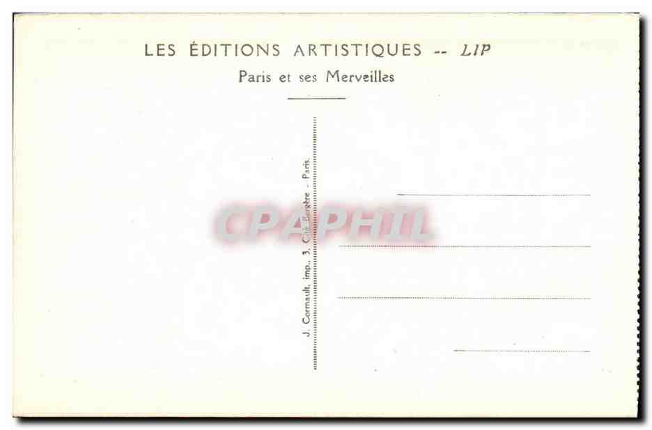 Das spanische nationale Pavillon — Internationale Ausstellung der dekorativen Künste — Paris 1925 — Artistiques Editions LIP — Rückseite