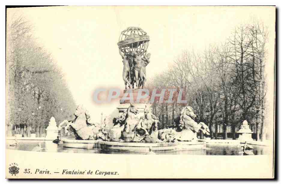 CPA Paris Fontaine de Carpaux