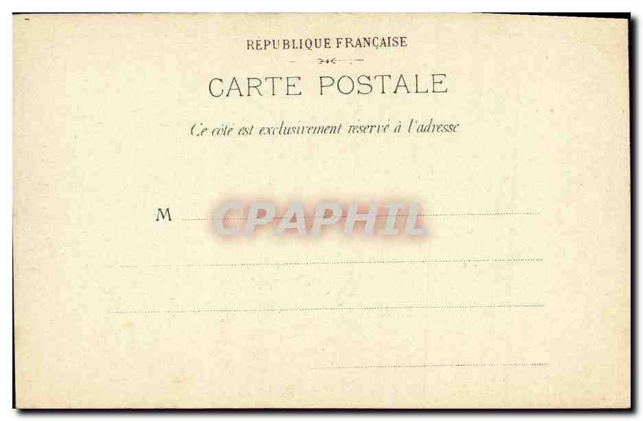 CPA Paris Fontaine de Carpaux — Verso