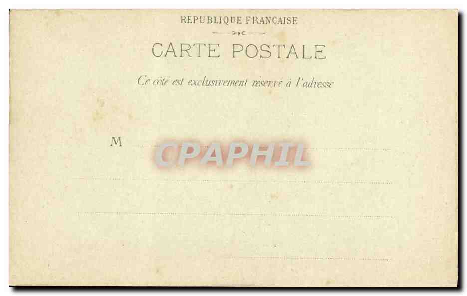 CPA Paris Palais du Senat et Jardin du Luxembourg — Verso