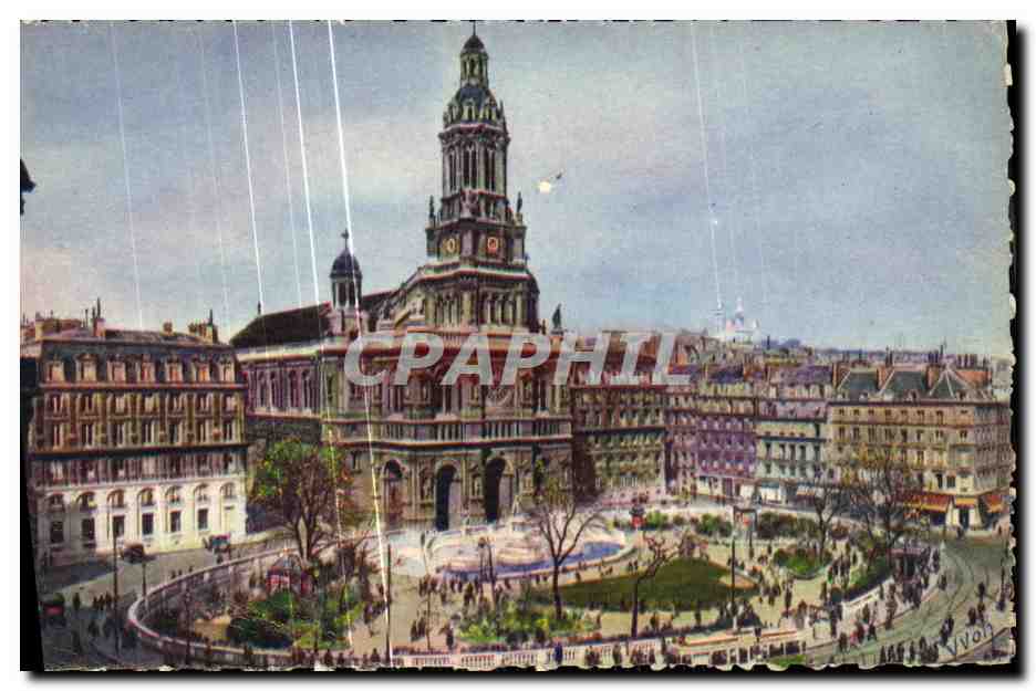 CPA Paris En Flanant L Eglise de la Trinite