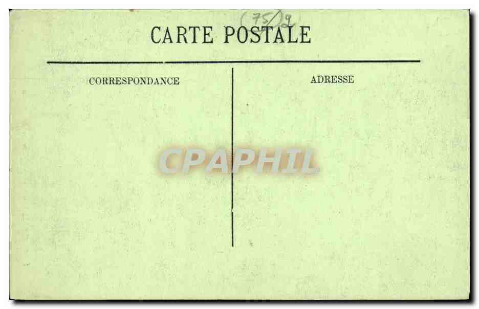 CPA Paris L Opera La loggia — Rückseite