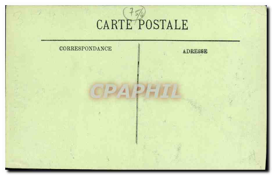 CPA Paris L Eglise Saint Paul — Verso