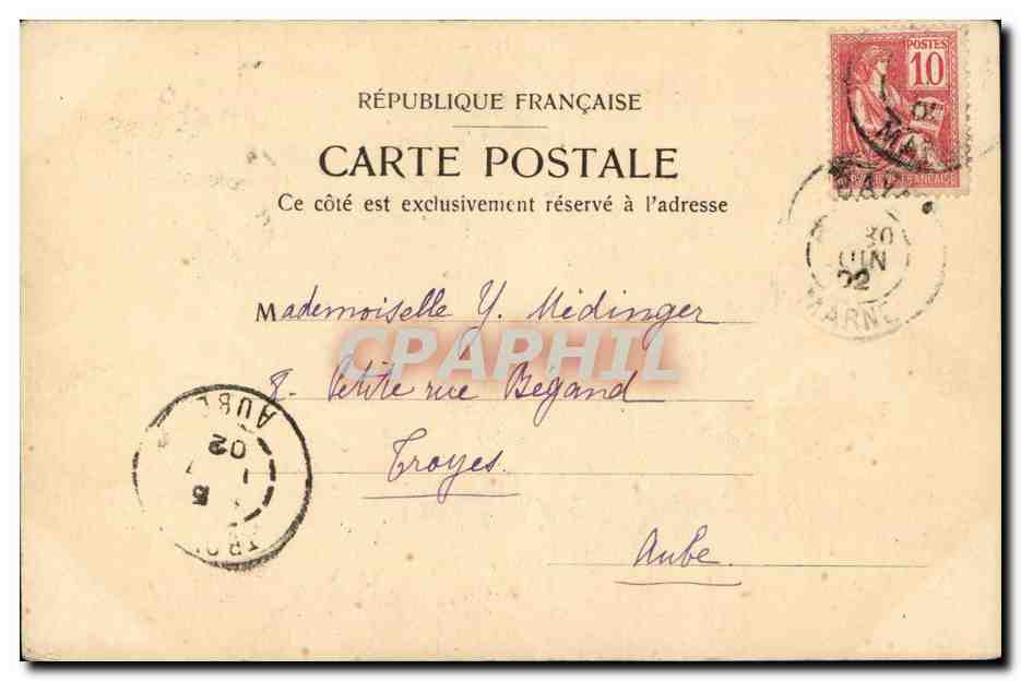 CPA Exposition Universelle Paris 1900 Palais lumineux — Rückseite
