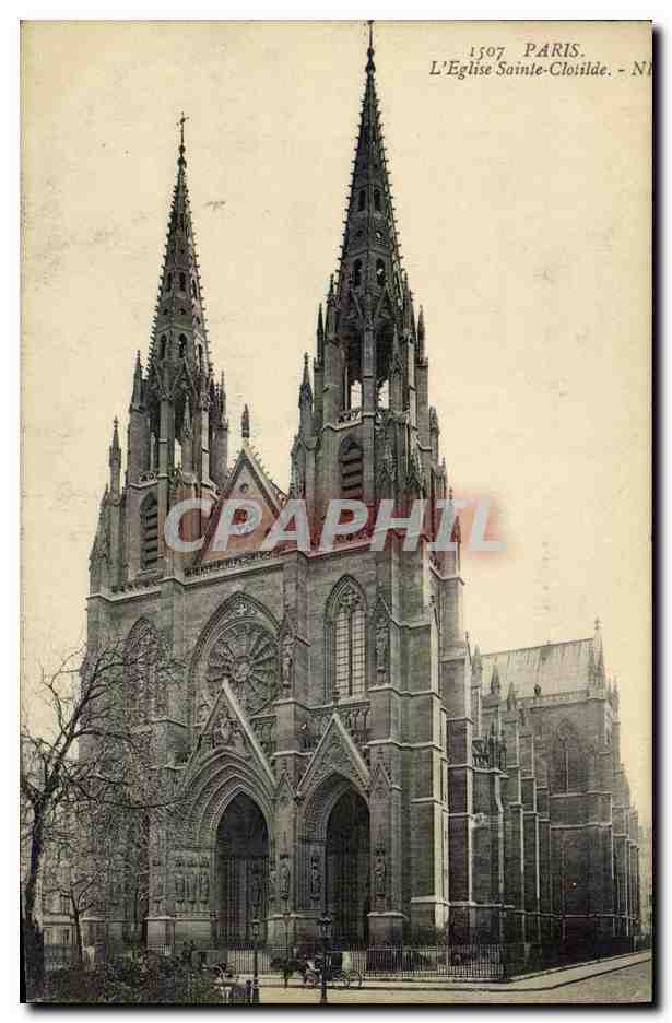 CPA Paris L Eglise Sainte Clotilde