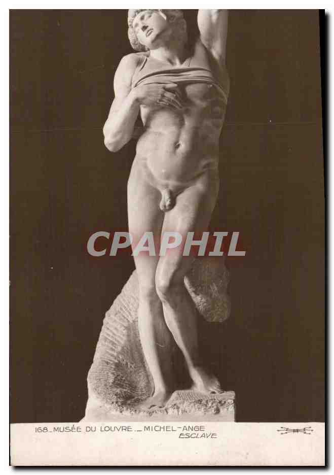 CPA Musee du Louvre Michel Ange Esclave