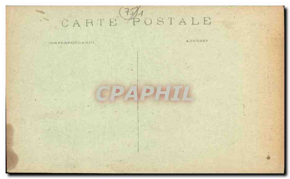 CPA Paris La Fontaine du Chatelet — Rückseite