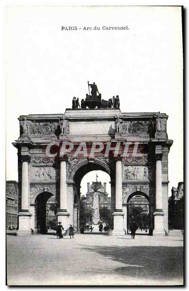 CPA Paris Arc du Carrousel