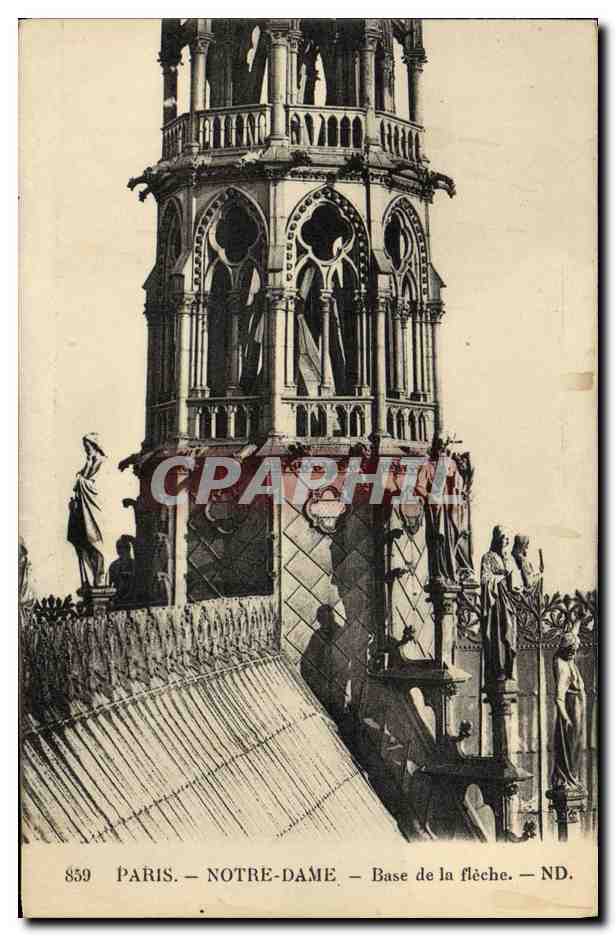 CPA Paris Notre Dame Base de la Fleche