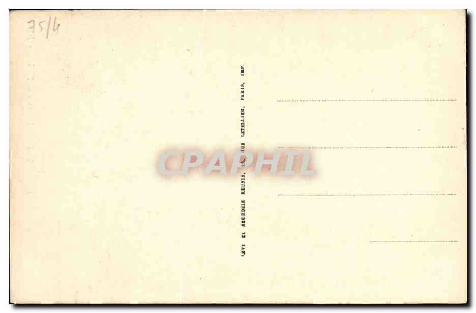 CPA Paris Notre Dame Base de la Fleche — Verso