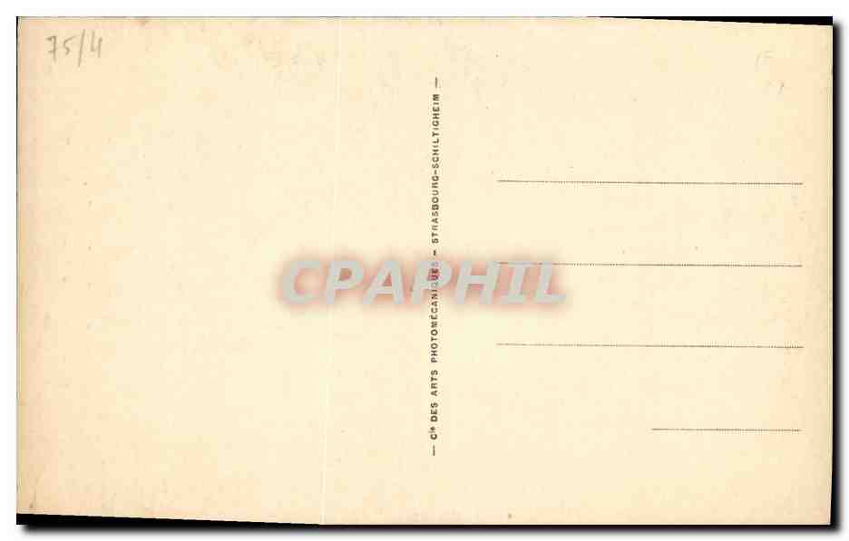 CPA Paris Le Notre Dame Pinacle du Contrefort de l abside — Verso