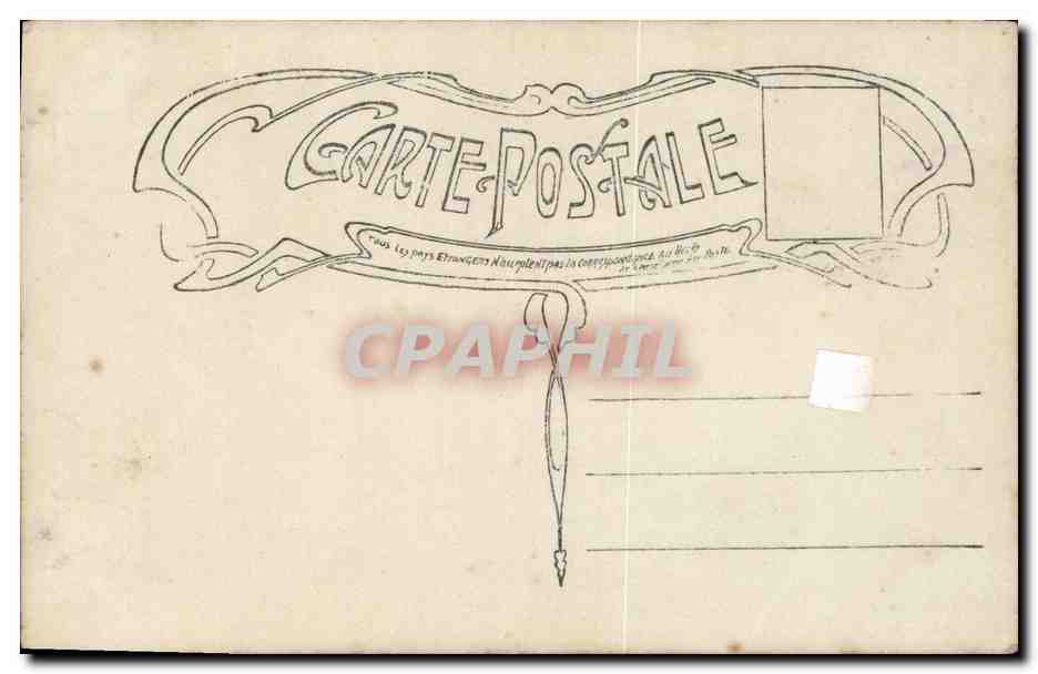 CPA Paris Trefle — Rückseite