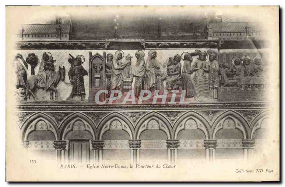 CPA Paris Eglise Notre Dame le Pourtour du Choeur