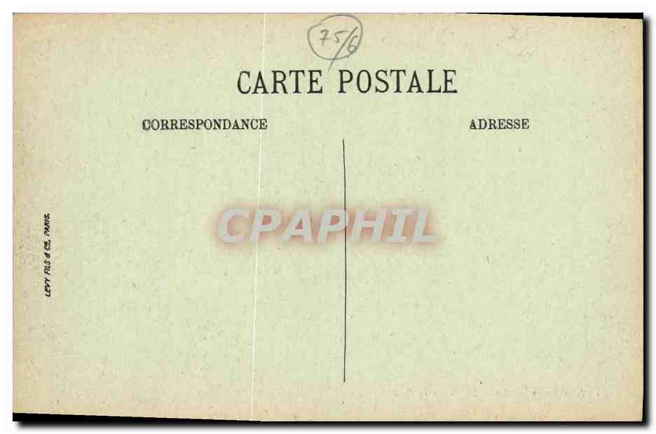 CPA Paris Saint Sulpice et la Place — Rückseite