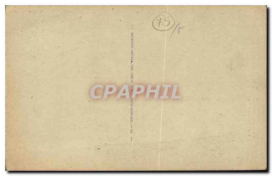 CPA Paris Peintures du Pantheon Delaunay Vie de Sainte Genevieve — Rückseite