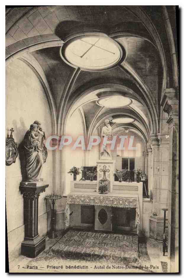 CPA Paris Prieure Benedictin Autel de Notre Dame