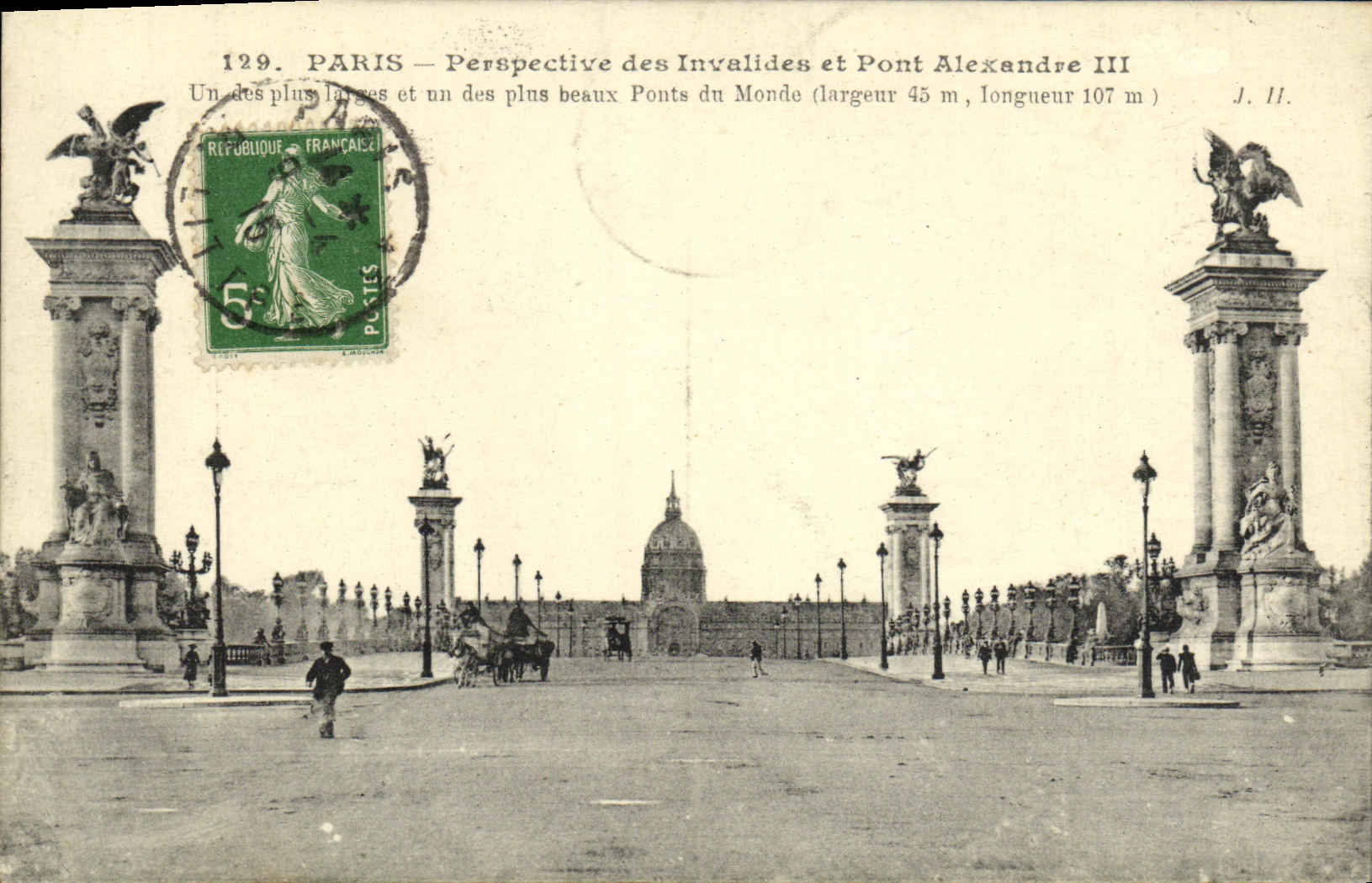 PARIS — Perspective des Invalides et Pont Alexandre III — J. II. n°129