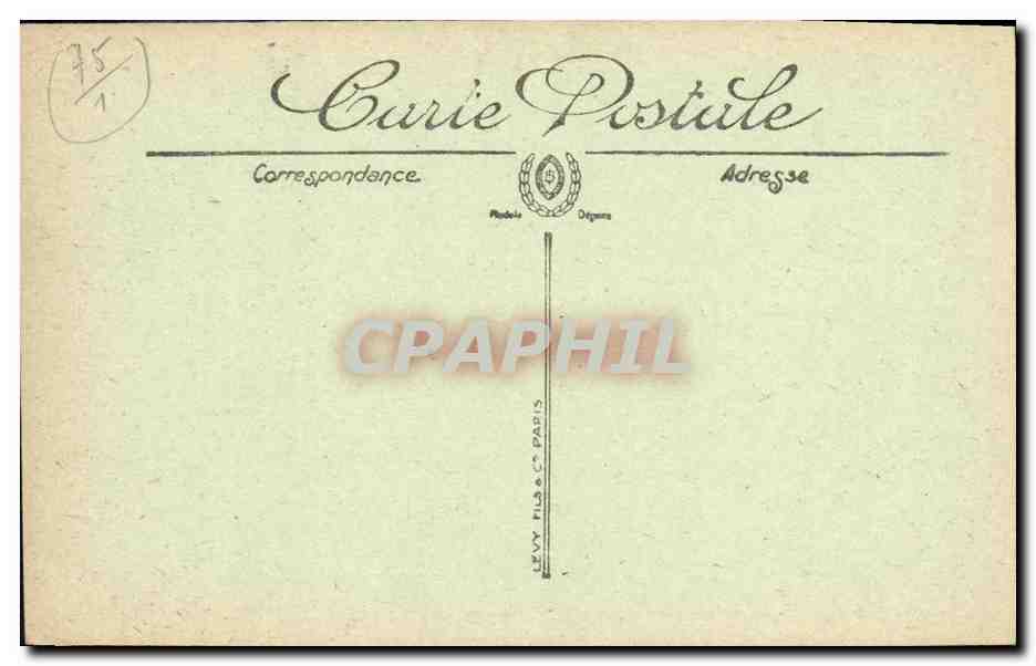 CPA Paris Le Jardin des Tuileries Tour Eiffel — Rückseite
