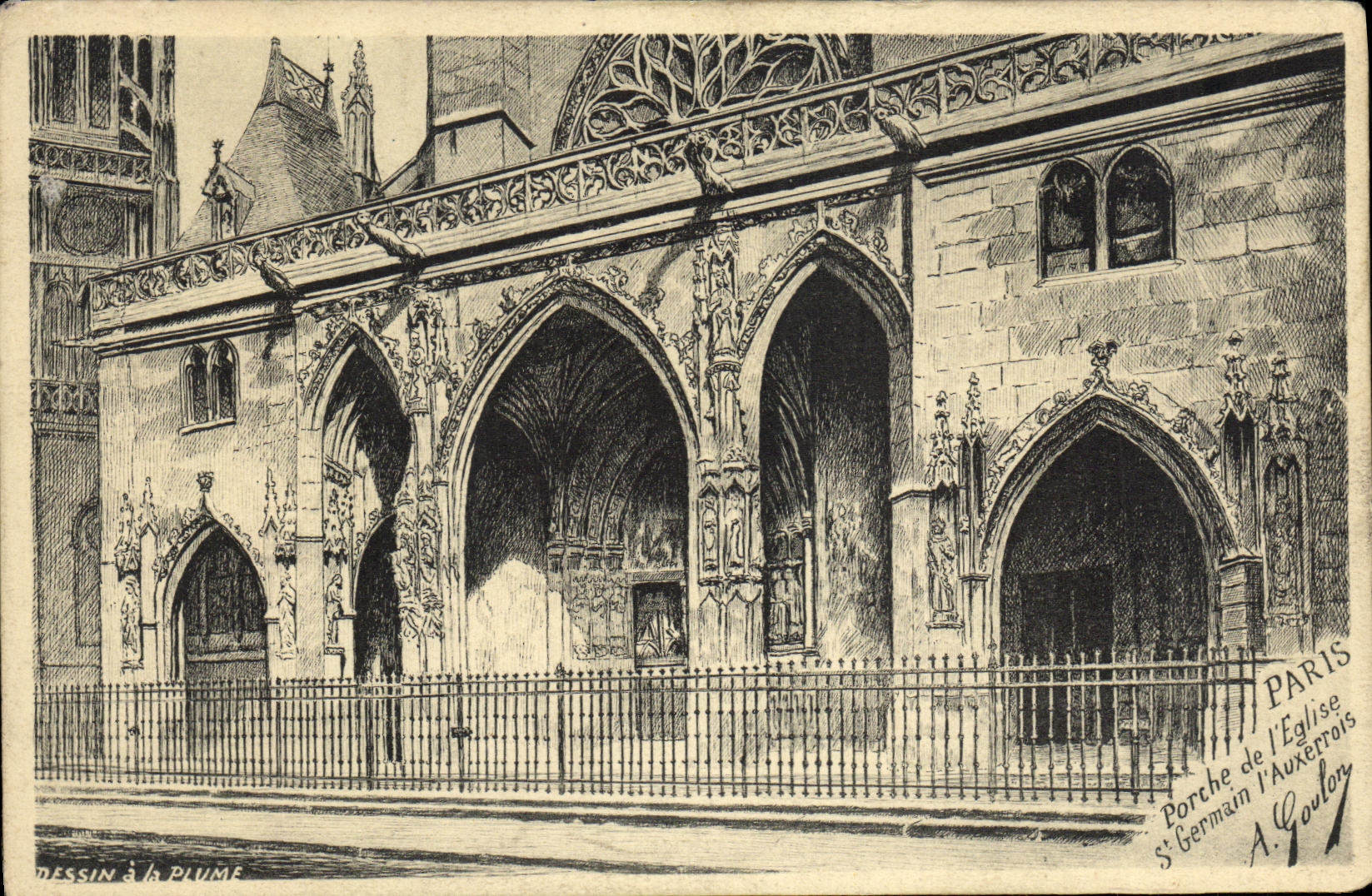 CPA Paris Porche de l eglise St Germain l Auxerrois