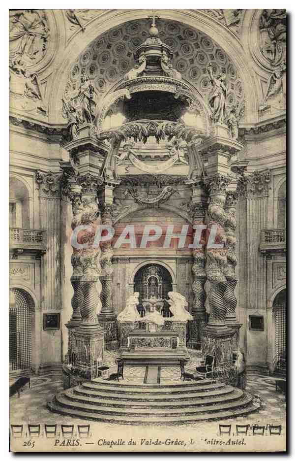 CPA Paris Chapelle du Val de Grace Le maitre autel