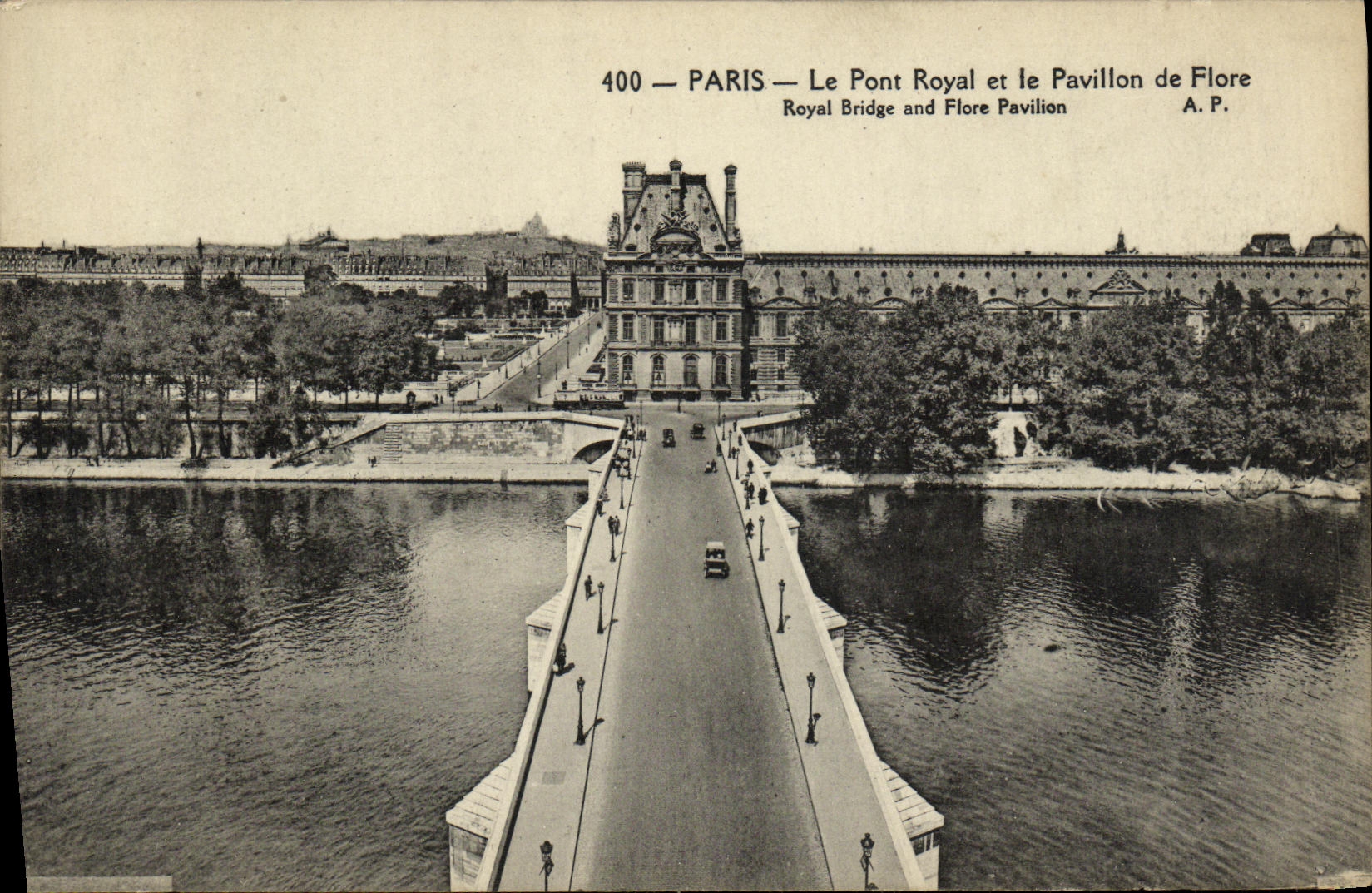 CPA Paris Le Pont Royal et le Pavillon de Flore