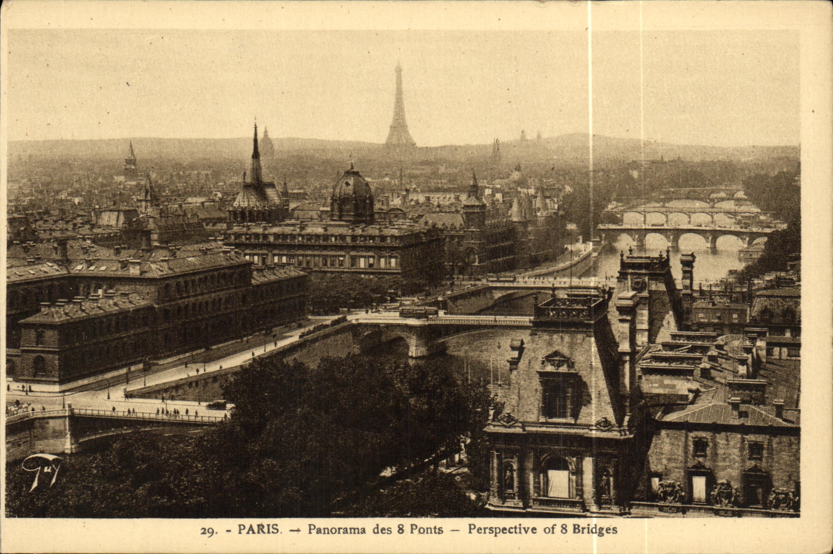 Paris — Panorama des 8 Ponts — Perspective of 8 Bridges — n°29