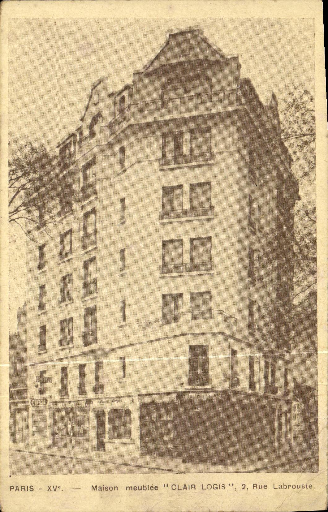 CPA Paris Maison Meublee Clair Logis Rue Labrouste