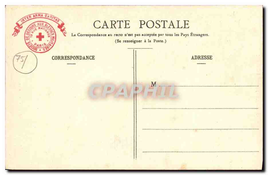 CPA Paris Musee De L Armee Lit de Campagne de Napoleon 1er Militaria — Rückseite