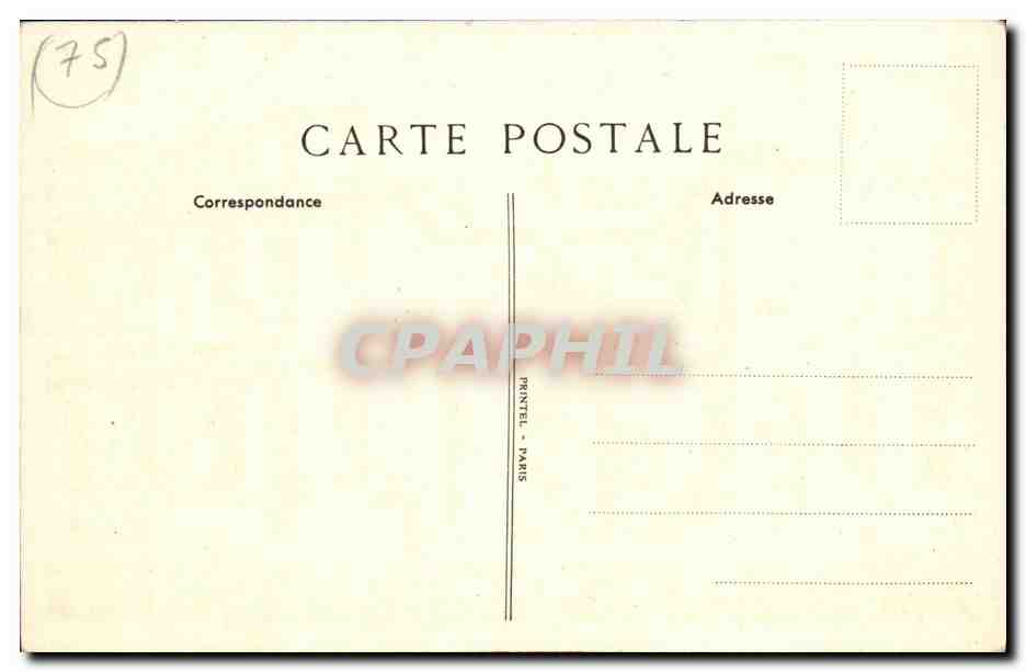 CPA Paris Caisse d Epargne et de Prevoyance Rue Coq Heron et Rue du Louvre — Verso
