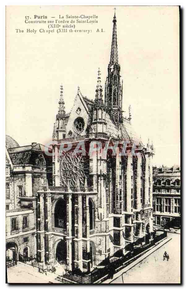 CPA Paris La Sainte Chapelle Construite sur L Ordre de Saint Louis