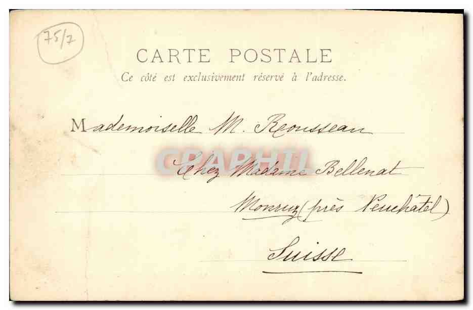 CPA Paris Tombeau de Napoleon 1er aux Invalides — Rückseite