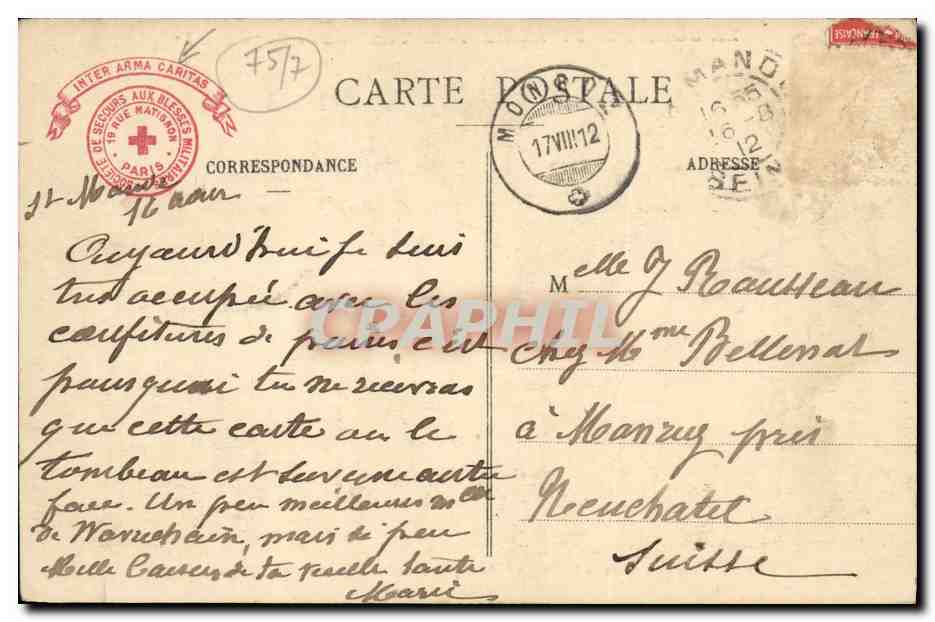 CPA Paris Le Dome Des Invalldes Le Tombeau de Napoleon 1er — Rückseite