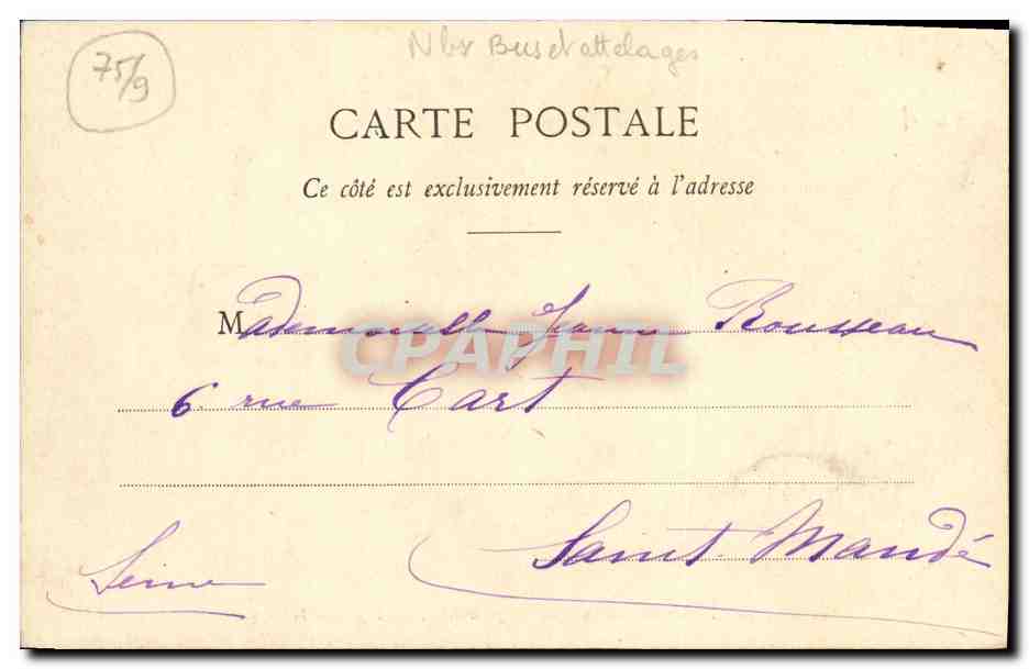 CPA Paris Boulevard des Capucines Vue prise Rue Caumartin  — Rückseite