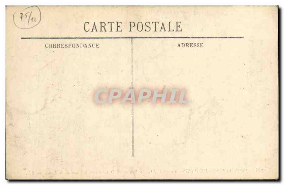 CPA Paris Inondations Boulevard Diderot vers le quai de la Rapee — Rückseite