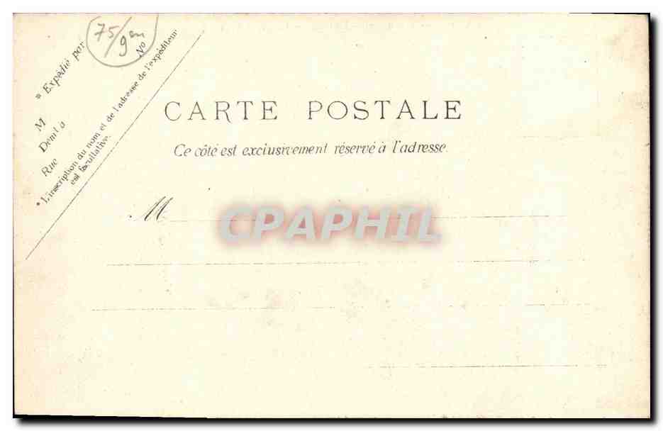 CPA Paris Gare Saint Lazare Cour d Arrivee — Rückseite