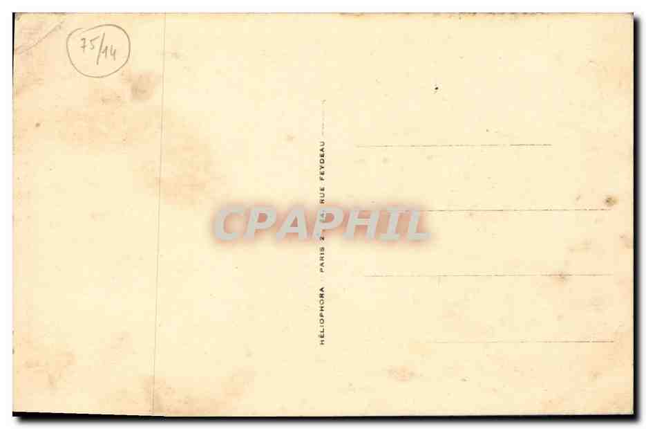 CPA Paris Hopital Notre Dame de Bon Secours L Allee des Marronniers — Verso