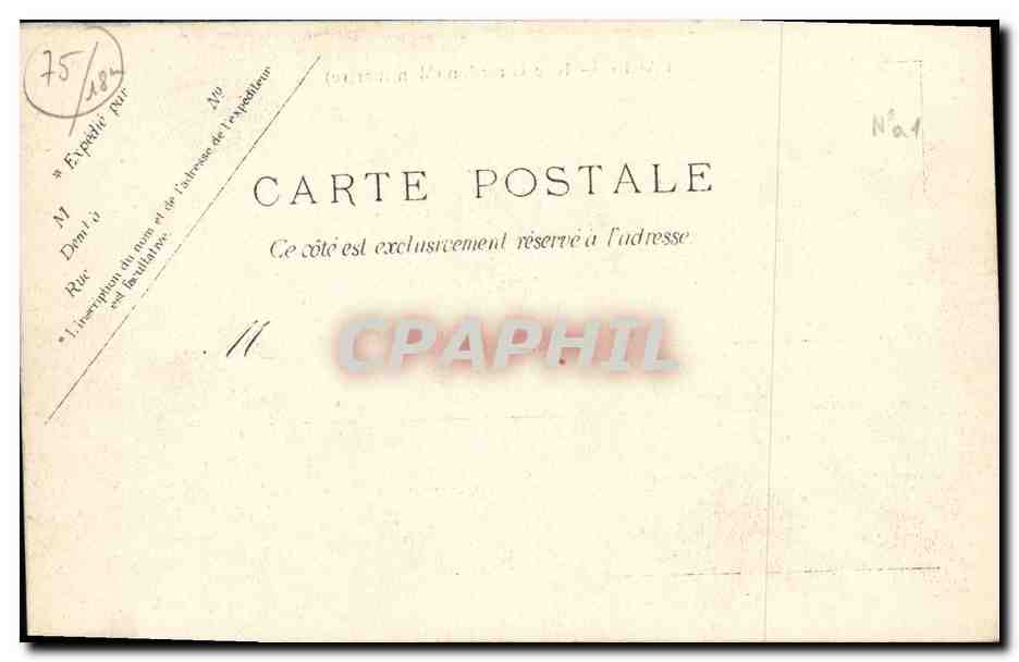 CPA Paris Rue Girardon Montmartre — Rückseite