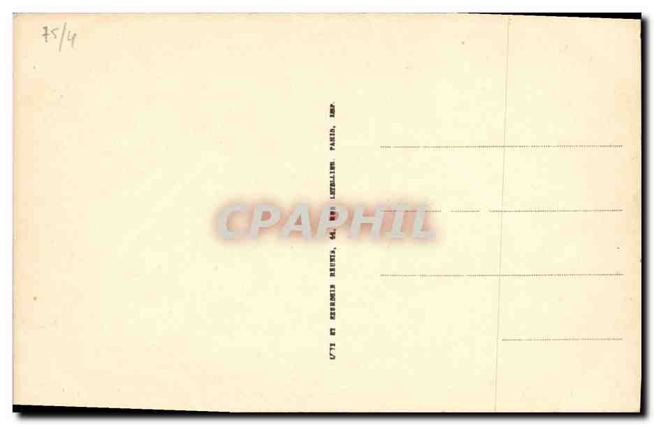 CPA Paris Notre Dame Galerie Superieure de Bas Cotes de la nef — Verso