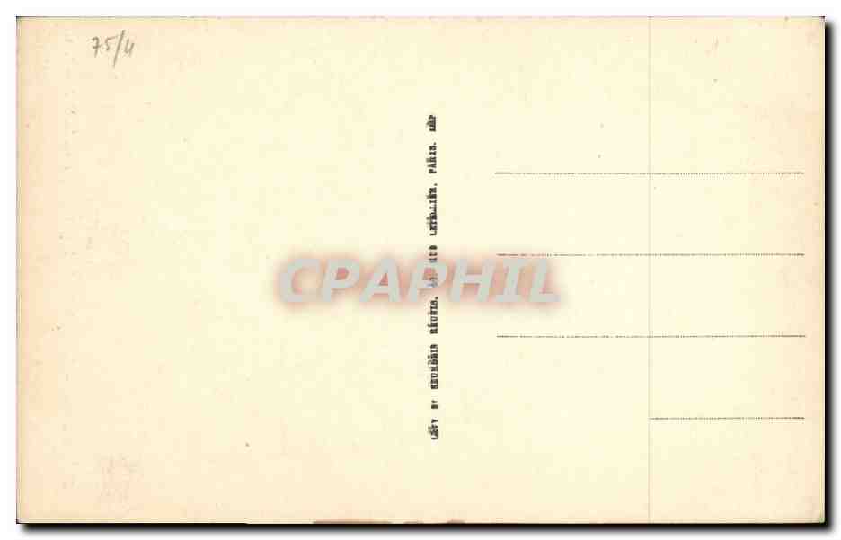 CPA Paris Notre Dame Bas Cote de la nef — Verso