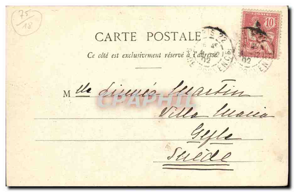 CPA Paris L eglise du Sacre Coeur — Rückseite