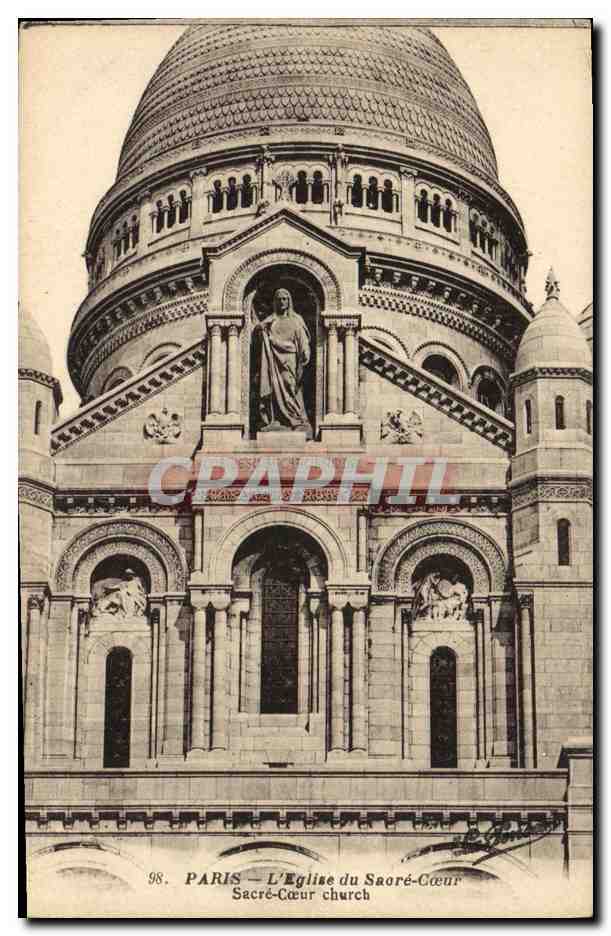 CPA Paris L Eglise du Saore Coeur 