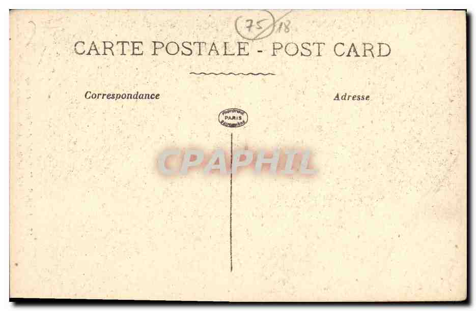 CPA Paris L Eglise du Saore Coeur  — Rückseite