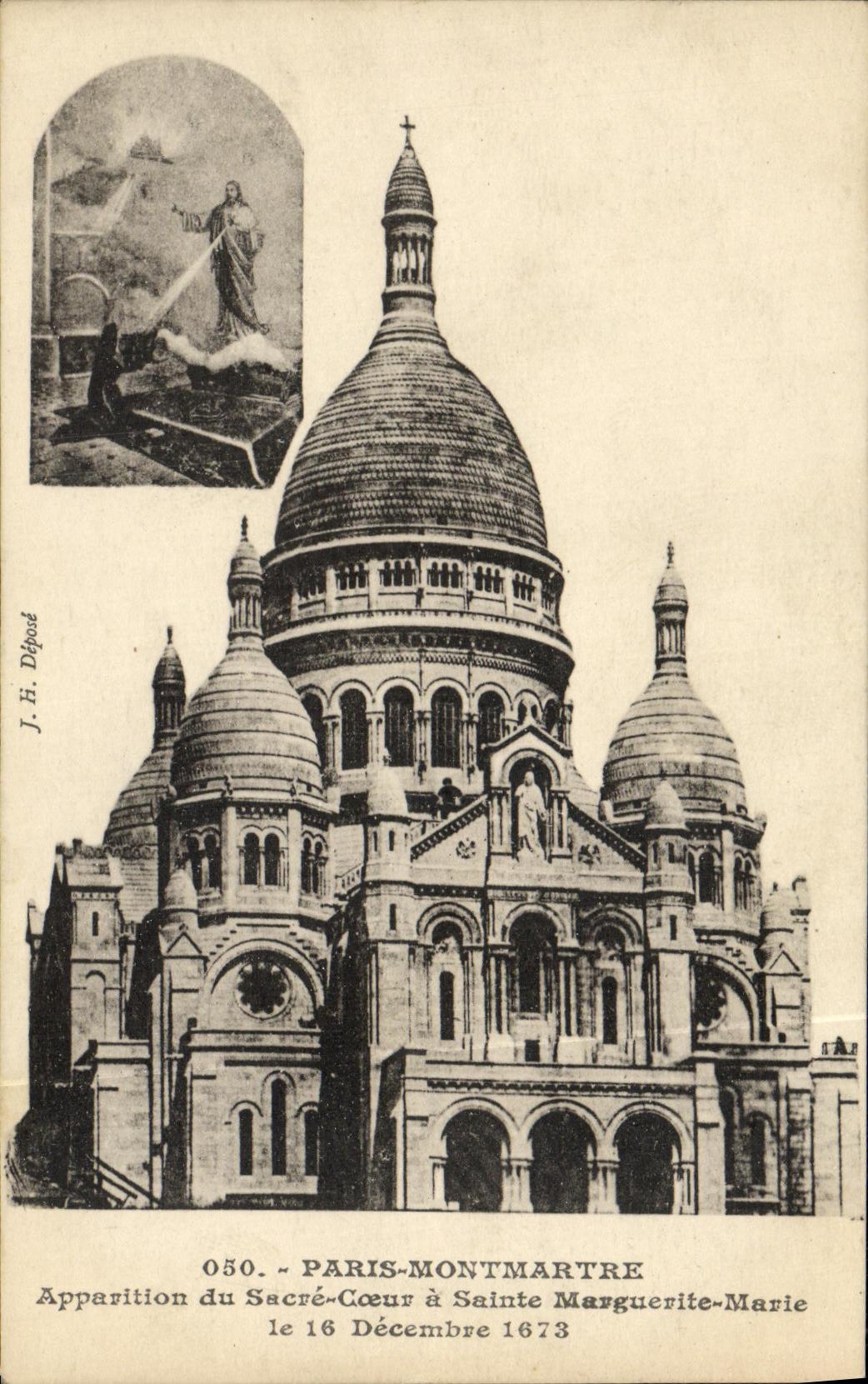 CPA Paris L Eglise du Saore Coeur a Sainte Marguerite Marie