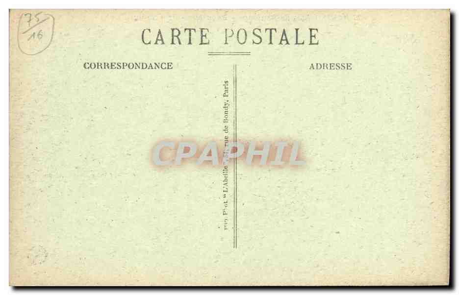 CPA Paris Bois de Boulogne Bagatelle Le Trianon — Verso
