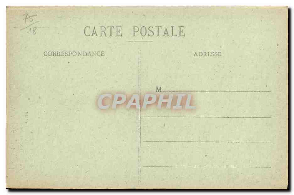 CPA Paris Du Sacre Coeur de Montmartre La nef et le maitre autel — Rückseite