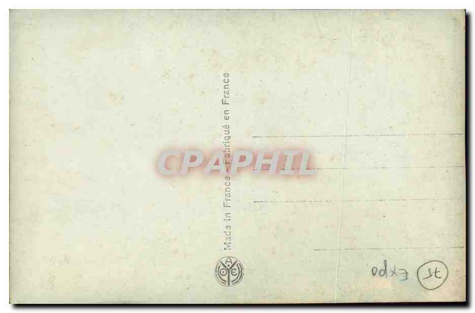 CPA Exposition des arts Decoratifs Paris Le grand palais Effet de nuit — Verso