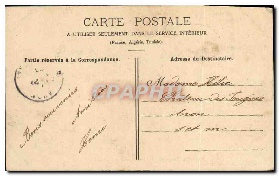 Saint-Leu-Taverny — La Rue Neuve et l'Hôtel des Postes — E. Lemire, édit, à Saint-Leu-Taverny — Verso