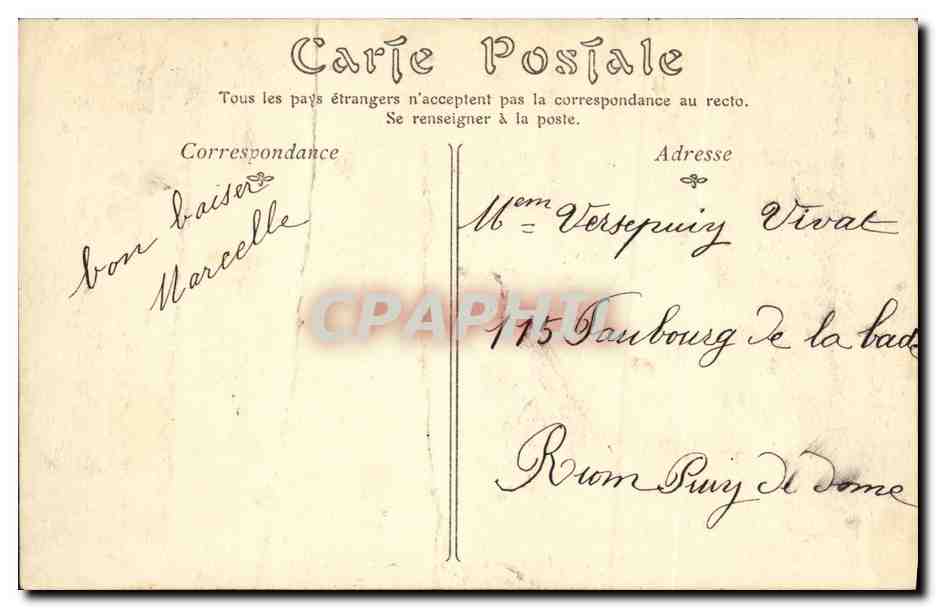 CPA Saint Leu La Mare Godard Ancien Camp de Jules Cesar — Back